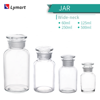 Bocaux en verre transparent poli pour conserve, 60ml, 125ml, 250ml, 500ml, vente en gros, 175mmx81mm, modèles LY 63011/63012/63013/63014