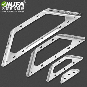 Support d'angle épaissi en acier inoxydable Jiufa pour renforcement de meubles de lit et connecteur de support - Product Image 1