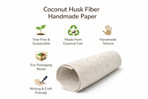 Eco Friendly Cotton <b>Pulp</b> Moisture Proof Coated Handmade Art Paper Sheets for Sustainable Packaging Stationery & Craft Use - Product Image 6