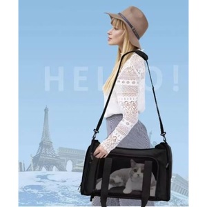 Bolsa de transporte para mascotas, aprobada por aerolíneas, duradera, plegable, de lona suave, para perros pequeños y medianos, muestra gratuita. - Product Image 5