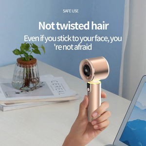 Ventilateur portable USB-C avec lampe LED, réglage multi-angles, mini-ventilateur électroplaqué haut de gamme pour voiture, extérieur, sur batterie - Product Image 6