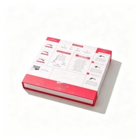 Boîte cadeau magnétique en forme de livre, personnalisée, de qualité supérieure, robuste et durable, avec fenêtre en PVC pour l'emballage d'un kit de démarrage pour les cils