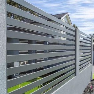 Cercas de Jardín de Listones Verticales de Privacidad en Aluminio, Panel de Compuesto de <span class=keywords><strong>Madera</strong></span> y Plástico (WPC) <span class=keywords><strong>para</strong></span> Exteriores y <span class=keywords><strong>Enrejados</strong></span>, Bricolaje - Product Image 3