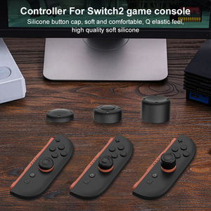 6 uds juego de empuñaduras de silicona para pulgar cubierta de tapa de agarre para Nintendo <span class=keywords><strong>Switch</strong></span> 2 funda protectora de <span class=keywords><strong>Joystick</strong></span> - Product Image 4
