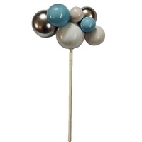 Faux Ball Cupcake Topper Fête des Mères Saint Valentin Décoration de Gâteau Grand Nuage Ballon