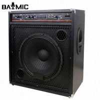 Haut-parleurs actifs professionnels de 15 pouces et 18 pouces, 250 W, 4 ohms, enceinte de basses pour DJ, scène, performance de guitare