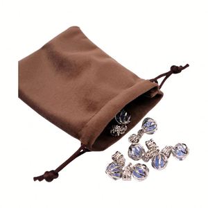 Sac à bijoux en velours avec logo personnalisé, pochette à cordon pour emballages cadeaux de Noël - Product Image 2
