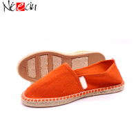 Nicecin plate-forme femmes semelles Femme personnalisé dames toile Espadrille à la main fille Espadrilles