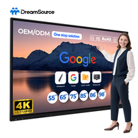 Pizarra Digital Inteligente Interactiva con Pantalla Táctil de 40/20 Puntos, Cámara IA Integrada de 48MP y 4K UHD para Uso Educativo en el Aula