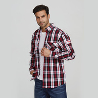Vente en gros certifié UL NFPA 2112 CAT2 chemise ignifuge impression à carreaux soudage de sécurité ignifuge FRC résistant aux flammes FR