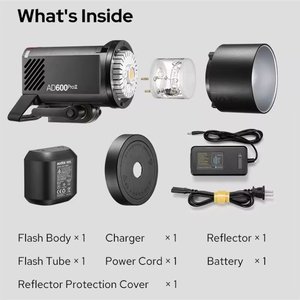 NUEVO Godox AD600Pro II AD600PROII All-in-One Outdoor Flash Retrato exterior TTL Sincronización de alta velocidad Receptor incorporado - Product Image 6