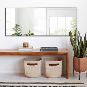 Custom Gold & Black Aluminium Frame <b>Stand</b> for Large Decorative Glass Full-Length <b>Floor</b> <b>Mirror</b> - Product Image 3
