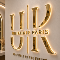 Enseigne LED personnalisée avec logo, signalétique murale en métal RVB, enseigne LED pour magasin, logo de réception, mur de fond