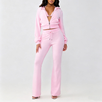 Nouveautés Y2K : Ensemble de survêtement 2 pièces pour femme – Hoodie court et pantalon de jogging