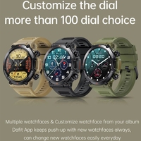 Montre connectée More Sport K56pro avec fonction d'appel, écran rond IPS de 1,39 pouce, batterie de 400 mAh, montre de sport d'extérieur K56 Pro