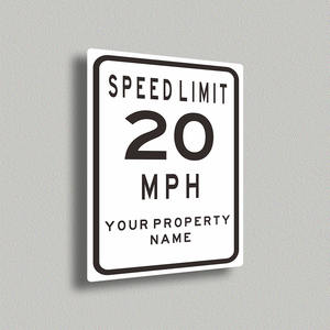 Cartello in Alluminio Limite di Velocità <span class=keywords><strong>20</strong></span> <span class=keywords><strong>MPH</strong></span> - Conforme MUTCD, Riflettente, Personalizzabile per Segnaletica Stradale - Product Image 4