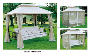 Meubles de jardin <span class=keywords><strong>pour</strong></span> patio extérieur, siège de balançoire en fer <span class=keywords><strong>pour</strong></span> adultes avec toboggan, chaise de balançoire en rotin de jardin, ensemble de balançoire extérieur - Product Image 4