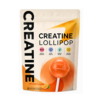 OLLI Private Label Créatine Monohydrate en Sucette, Complément Pré-Entraînement Sans Sucre, Endurance Sportive, Récupération Post-Entraînement