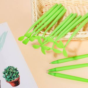 Bolígrafo de Gel de girasol de <span class=keywords><strong>trébol</strong></span> de dibujos animados, bolígrafo de Gel suave de hoja creativa, forma de hierba de flor, <span class=keywords><strong>papelería</strong></span> de oficina para estudiantes, venta al por mayor - Product Image 6