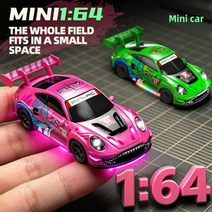 Nuevo Coche RC de Derrape a Escala 1/64 SJY-64001 2.4G 4WD con Carrocería de Aleación, Acelerador a Proporción Completa y Luces LED, Regalo para Niños 2026 - Product Image 2
