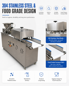 Máquina Comercial para Dividir y Redondear Bolas de Masa, Equipo Ajustable para Cortar y Enrollar Masa de Pan - Product Image 3