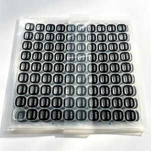 Panneau d'affichage d'objectif de caméra en acrylique transparent de 2 mm, personnalisé OEM, avec adhésif double face et découpe CNC pour sérigraphie - Product Image 1