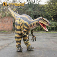 Costume de dinosaure robotique réaliste pour adulte, Velociraptor, pour Halloween