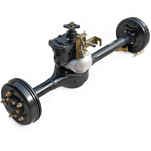 Nuevo Eje Trasero Coaxial de 2 Velocidades Totalmente Flotante de Alta Durabilidad con Freno Mecánico para Triciclo Eléctrico de Carga - Product Image 1