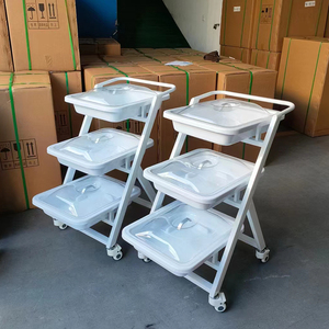Carrito de <span class=keywords><strong>Endoscopia</strong></span> Médica de Plástico ABS con Soporte para Monitor y Cajón para Almacenamiento de Equipo de <span class=keywords><strong>Endoscopia</strong></span> Hospitalaria - Product Image 4