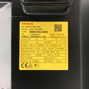 มอเตอร์เซอร์โว FANUC A06B-0082-B403 ของแท้สำหรับเครื่อง CNC ซีรีส์อัลฟ่า มอเตอร์แกน CNC สำหรับอุปกรณ์ระบบอัตโนมัติเครื่องจักรกล - Product Image 4
