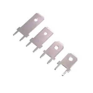 לא מבודד PCB פליז מסוף מחבר, 6.3mm קוטר, 0.8mm עובי, להדק