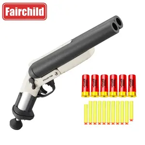 2022 Hot Koop Nylon Dubbele Vat Spray Zachte Kogel Pistool Korte Hand Cannon S686 Rifle Shotgun Speelgoed