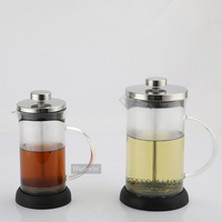 Cafetière à piston portable HIGHWIN en verre résistant à la chaleur