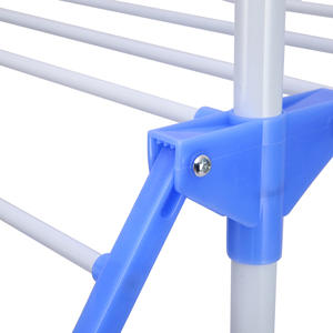 Multifuncional plegable de hierro de tres capas de pie para baño/sala de estar tendedero toallero ala fresca ecológica - Product Image 5