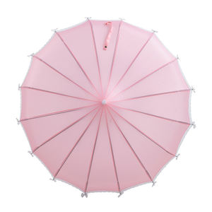 2023 Новый 22*16K ручной открытый зонт для украшения свадьбы принцесса зонтик с белым кружевом с прямым краем изогнутый край ручное управление - Product Image 5