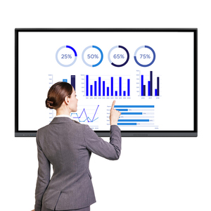 Écran tactile LCD anti-reflet 4K UHD 75 pouces avec support graphique, solutions d'affichage de conférence intérieures personnalisées OEM - Product Image 4
