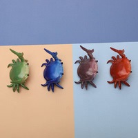 Porte-stylo crabe en PVC créatif et moderne Mini statue de table mignonne Art jouet décor à la maison cadeau papeterie passe-temps vitrines