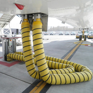 Manguera espiral flexible de PVC para aviación, tubo de ventilación de plástico amarillo para sistema de flujo de aire de aeronaves - Product Image 1