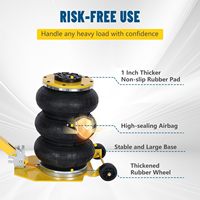 Cric pneumatique gonflable portable de 3 tonnes certifié CE, type ballon, pour garage et atelier automobile