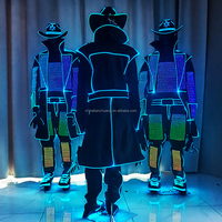 Costume de danse robot lumineux LED Pixel Western Cowboy pour spectacle sur scène, discothèque, rave, festival, carnaval, DJ