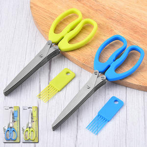 Ciseaux Ciseaux de cuisine polyvalents à 5 lames avec peigne de nettoyage pour hacher la <span class=keywords><strong>ciboulette</strong></span> au <span class=keywords><strong>basilic</strong></span> - Product Image 1