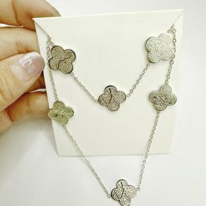 Inspire Jewelry - Pulsera con Caligrafía Árabe Sabr Shukr Tawakkul, Paciencia, Gratitud, Confianza, Pulsera de Cuatro Hojas para Mujer - Product Image 3