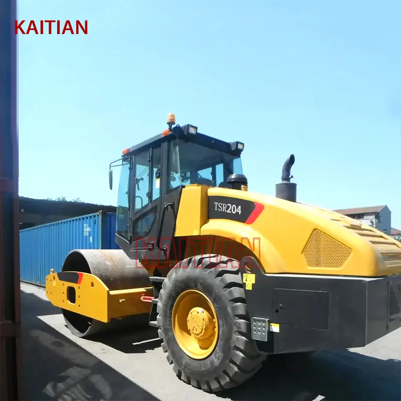 Kaitian Single Drum Vibration Roller Earth Compactor Machine New Road Roller Price