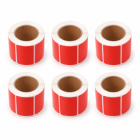 Rouleau d'étiquettes codes-barres 100x100 100x50 65x99mm, revêtement supérieur, 1500 pièces, autocollant vierge thermique direct PVC, résistant à l'eau