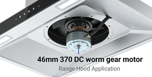 Motor de engranajes helicoidales de CC de bajo ruido 370 46mm 6V Eficiencia IE4 para electrodomésticos, ventiladores de barco, campanas extractoras, estufas integradas y cocinas - Product Image 6