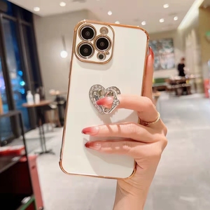 Funda de teléfono anticaída con chapado dorado, A03 Core, Samsung A72, A51, a12, A33, soporte de anillo de Metal - Product Image 5