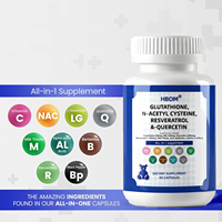 Capsules de L-glutathion populaires en vente chaude, pilules blanchissantes OEM/ODM, complément alimentaire blanchissant