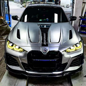 Fibra di carbonio S stile labbro anteriore per BMW 4 serie G26 quattro porte <span class=keywords><strong>M</strong></span> Sport Kit paraurti anteriore Splitter accessori Body Kit - Product Image 5