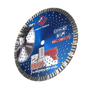 O diamante segmentado disco circular seco profissional do turbocompressor do corte viu a lâmina para a telha concreta do mármore do granito - Product Image 3