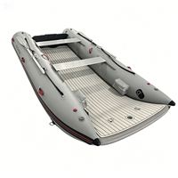 Bateau gonflable catamaran 360 cm en PVC Mehler 0,9 mm pour 4 personnes à vendre, sauvetage Reachsea OEM ODM avec transom en aluminium